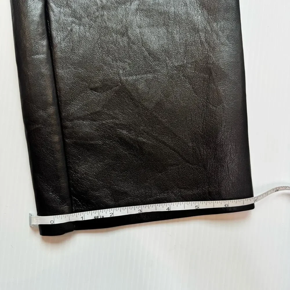 Wilfred Aritzia Melina Faux Leather Pants Black Women’s 8 Minimalist Futurism - Picture 6 of 16